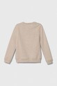 Detská bavlnená mikina Calvin Klein Jeans IU0IU00397.PPYH béžová SS24