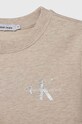 Chlapec Detská bavlnená mikina Calvin Klein Jeans IU0IU00397.PPYH béžová