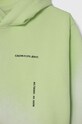 CHLAPEC Dětská bavlněná mikina Calvin Klein Jeans IU0IU00549.116.PPYH zelená