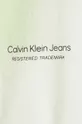 зелёный Детская хлопковая кофта Calvin Klein Jeans