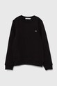 Dětská mikina Calvin Klein Jeans bez kapuce černá IU0IU00570.128.176.PPYH