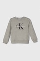 Детская хлопковая кофта Calvin Klein Jeans хлопок серый IU0IU00602.128.176.PPYH