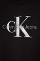 CHLAPEC Dětská bavlněná mikina Calvin Klein Jeans IU0IU00602.128.176.PPYH černá