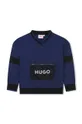 Παιδική μπλούζα HUGO σκούρο μπλε