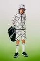 bézs Karl Lagerfeld gyerek melegítőfelső pamutból