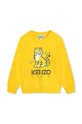 Kenzo Kids bluza bawełniana dziecięca nadruk żółty K60335.