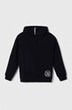 Tommy Hilfiger bluza bawełniana dziecięca z kapturem granatowy KB0KB08712.PPYH