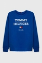 modrá Detská mikina Tommy Hilfiger Chlapčenský