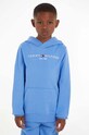 Tommy Hilfiger bluza bawełniana dziecięca z kapturem niebieski KS0KS00205.128.176.PPYH