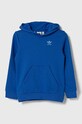 Detská mikina adidas Originals s kapucňou modrá IP3036