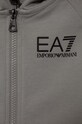 Dečki Otroški bombažen pulover EA7 Emporio Armani 3DBM61.BJ05Z siva