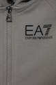 Dečki Otroški bombažen pulover EA7 Emporio Armani 3DBM61.BJ05Z siva