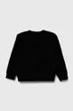 Παιδική βαμβακερή μπλούζα EA7 Emporio Armani μαύρο