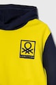 Chlapec Detská bavlnená mikina United Colors of Benetton 3BC1C203H.G.Seasonal žltá