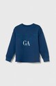 Emporio Armani bluza bawełniana dziecięca nadruk niebieski 3D4MJA.4J5TZ