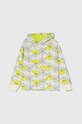 Emporio Armani bluza bawełniana dziecięca z kapturem zielony 3D4MJC.4J5TZ