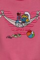 Chłopiec Emporio Armani bluza bawełniana niemowlęca x The Smurfs 3DHMJN.3J5GZ różowy