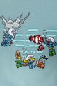 Chłopiec Emporio Armani bluza bawełniana niemowlęca x The Smurfs 3DHMJN.3J5GZ turkusowy