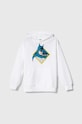 Detská bavlnená mikina United Colors of Benetton x DC bavlna biela 3J68C203M.G.Seasonal