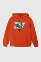 oranžna Otroški bombažen pulover United Colors of Benetton x DC Fantovski
