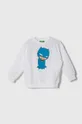 bela Otroški bombažen pulover United Colors of Benetton x DC Fantovski