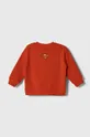 Otroški bombažen pulover United Colors of Benetton x DC rdeča