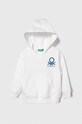 United Colors of Benetton bluza bawełniana dziecięca nadruk biały 3J68G200N.P.Seasonal