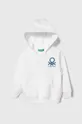 bela Otroški bombažen pulover United Colors of Benetton Fantovski