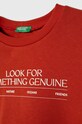CHLAPEC Dětská bavlněná mikina United Colors of Benetton 3J70C10HW.G.Seasonal červená