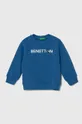 μπλε Παιδική βαμβακερή μπλούζα United Colors of Benetton Για αγόρια