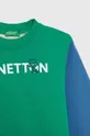 Dječja pamučna dukserica United Colors of Benetton Temeljni materijal: 100% Pamuk Dodatni materijal: 95% Pamuk, 5% Elastan