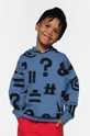 modra Otroški bombažen pulover Coccodrillo Fantovski