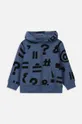 Otroški bombažen pulover Coccodrillo modra