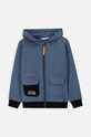 Coccodrillo bluza bawełniana dziecięca bawełna niebieski WC4132402DEK