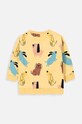 Coccodrillo bluza bawełniana niemowlęca WC4143101HBN żółty SS24