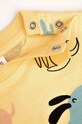 Chłopiec Coccodrillo bluza bawełniana niemowlęca WC4143101HBN żółty