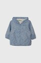 United Colors of Benetton geaca bebe cu captuseala albastru 2MAWAN00Q.W.Seasonal