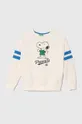beżowy United Colors of Benetton bluza bawełniana dziecięca x Snoopy Chłopięcy
