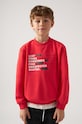 Dětská mikina Mayoral nášivka červená 6467.7E.Junior.PPYH