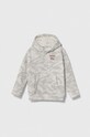 Детски суичър Abercrombie & Fitch надпис сив KI222.4025