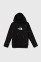 The North Face hanorac de bumbac pentru copii DREW PEAK LIGHT P/O HOODIE PRINT cu modele negru NF0A886Z