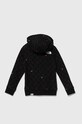 The North Face hanorac de bumbac pentru copii DREW PEAK LIGHT P/O HOODIE PRINT NF0A886Z negru SS24