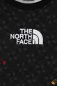 The North Face gyerek melegítőfelső pamutból DREW PEAK LIGHT CREW PRINT 100% pamut
