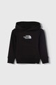 The North Face hanorac de bumbac pentru copii DREW PEAK LIGHT P/O HOODIE imprimeu negru NF0A89PR