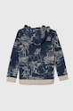 Guess bluza bawełniana dziecięca N4GQ01.KA6R3.PPYH niebieski SS24