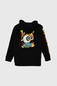 Vans bluza dziecięca EYEBALLIE HOODIE VN000GUQBLK czarny SS24