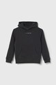 Pepe Jeans hanorac de bumbac pentru copii NEW DAVIDE HOODIE print gri PB581610