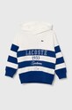 Lacoste bluza bawełniana dziecięca z kapturem biały SJ7735