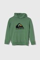 Dětská mikina Quiksilver BIG LOGO s kapucí zelená AQBFT03099