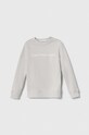Calvin Klein Jeans bluza bawełniana dziecięca nadruk szary IU0IU00581.PPYH